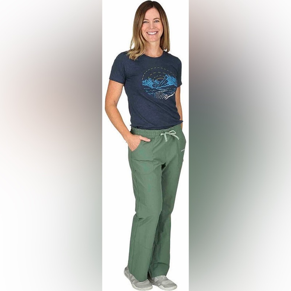 Simms Women Isle Mallard Drawstring Pants Fishing UPF30 Water Resistant Outdoor